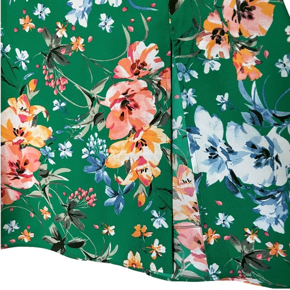 LOFT New with Tags Petite Floral Fluid Midi Skirt 10P - Picture 3 of 8